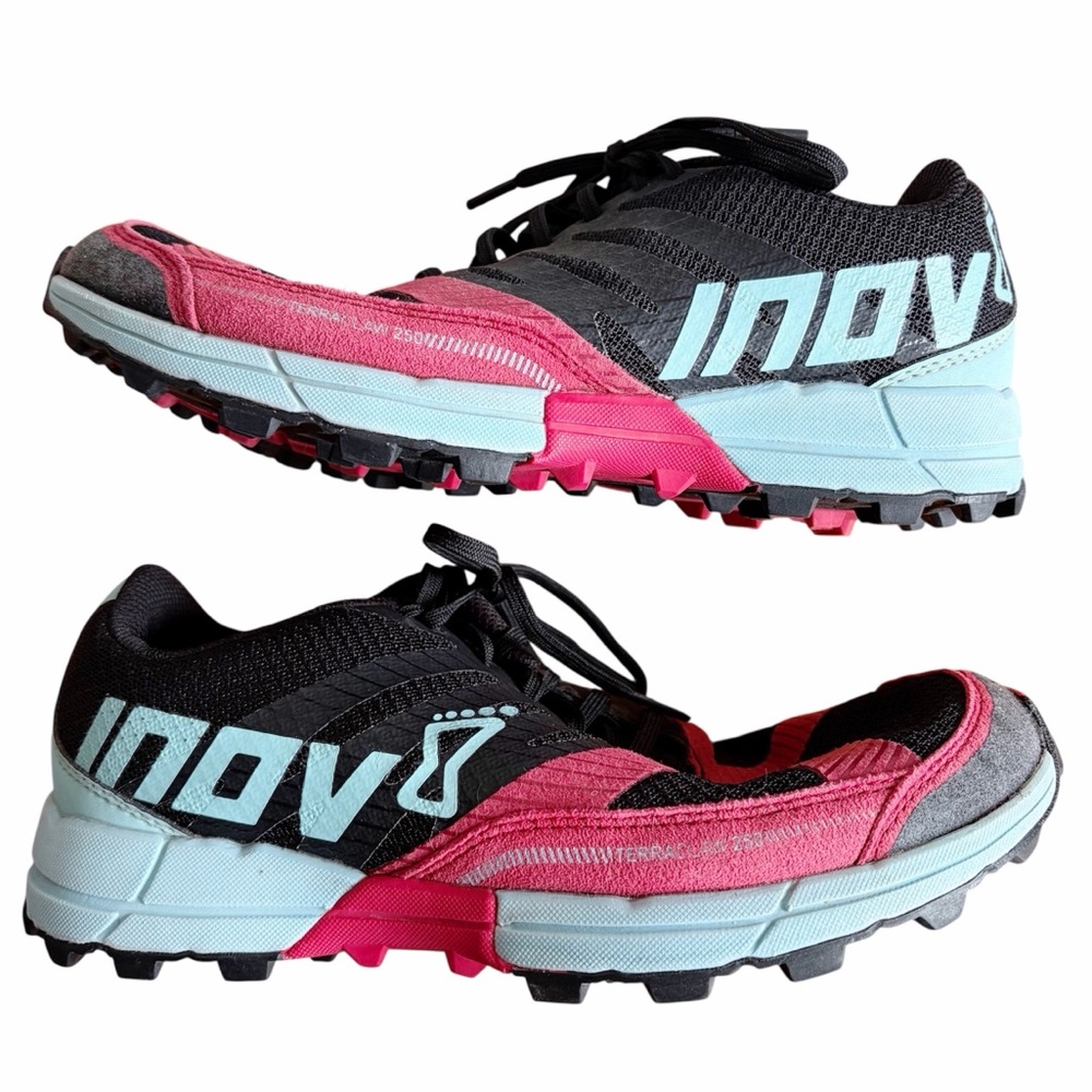 inov-8 | Terraclaw 250 Trail Hiking Shoes Lace-up Outdoors Pink Blue Black 7